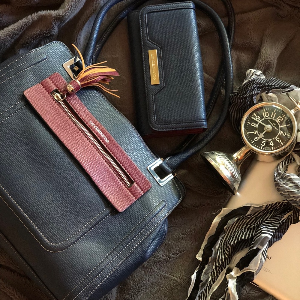 Liz Claiborne Navy Blue Purse